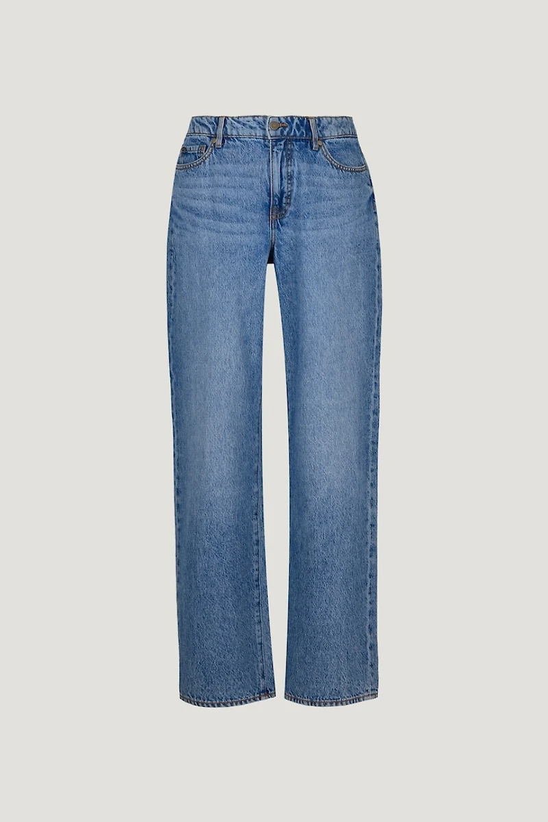 Mika Mid Rise Relaxed Straight Leg Jeans