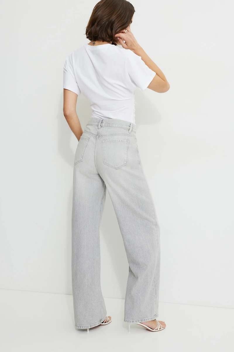 Jean ample Sydney à taille mi-haute