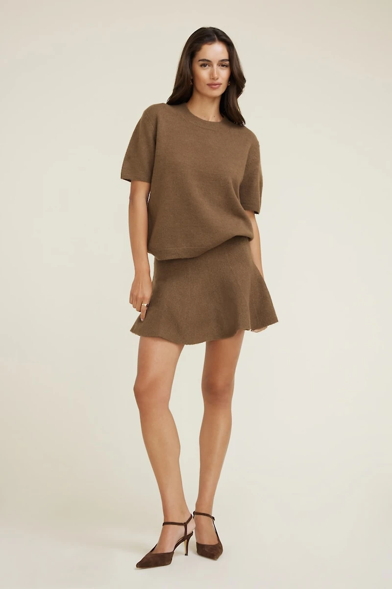 Aura Boxy Short Sleeve Sweater