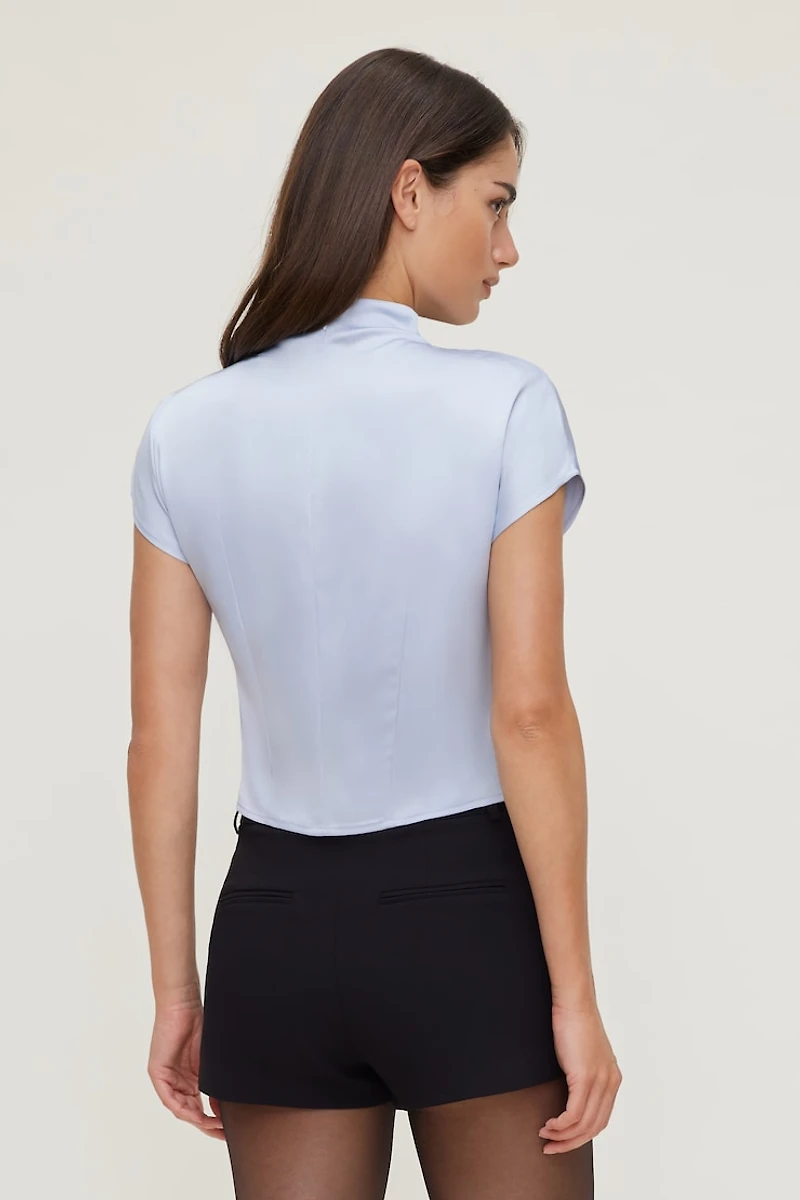 Ella Layered Satin Blouse