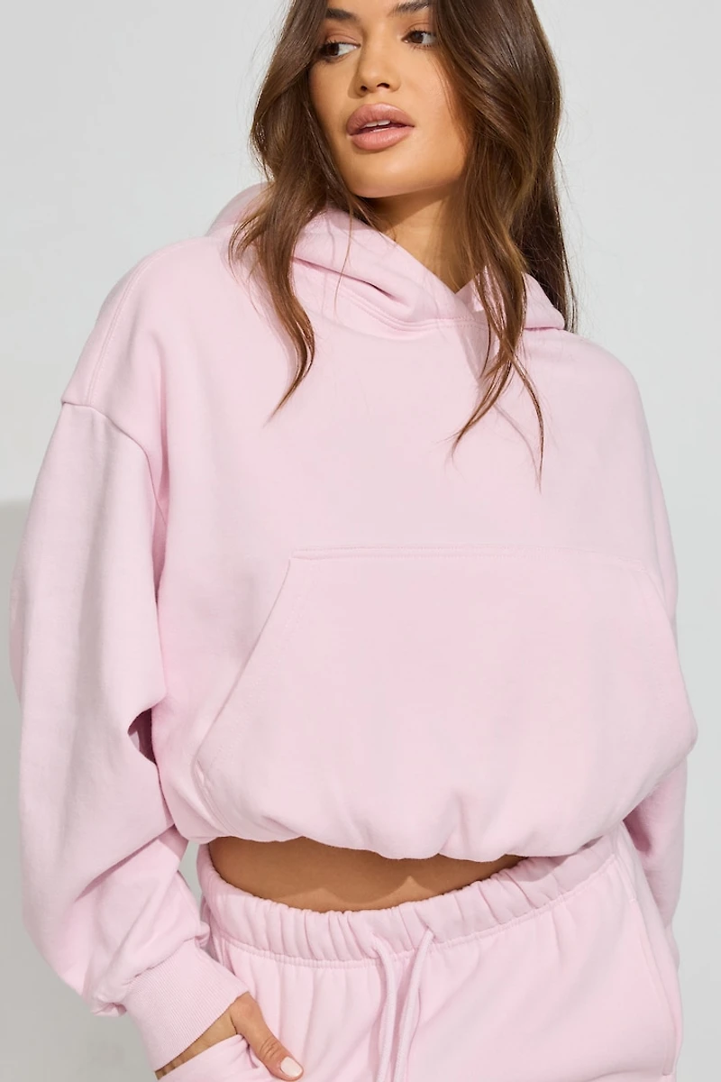UltraFleece Clean Cropped Bubble Hoodie
