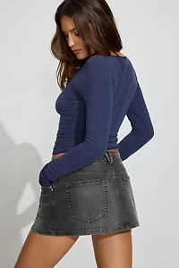 Denim Mini Skirt