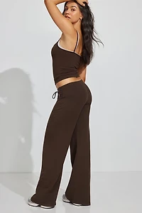 StretchTerry Wide Leg Pants