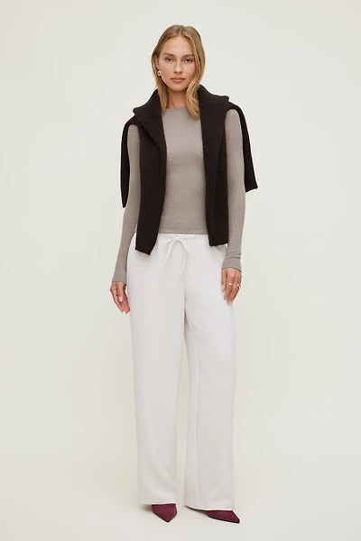 Pantalon fluide à jambe large Leo