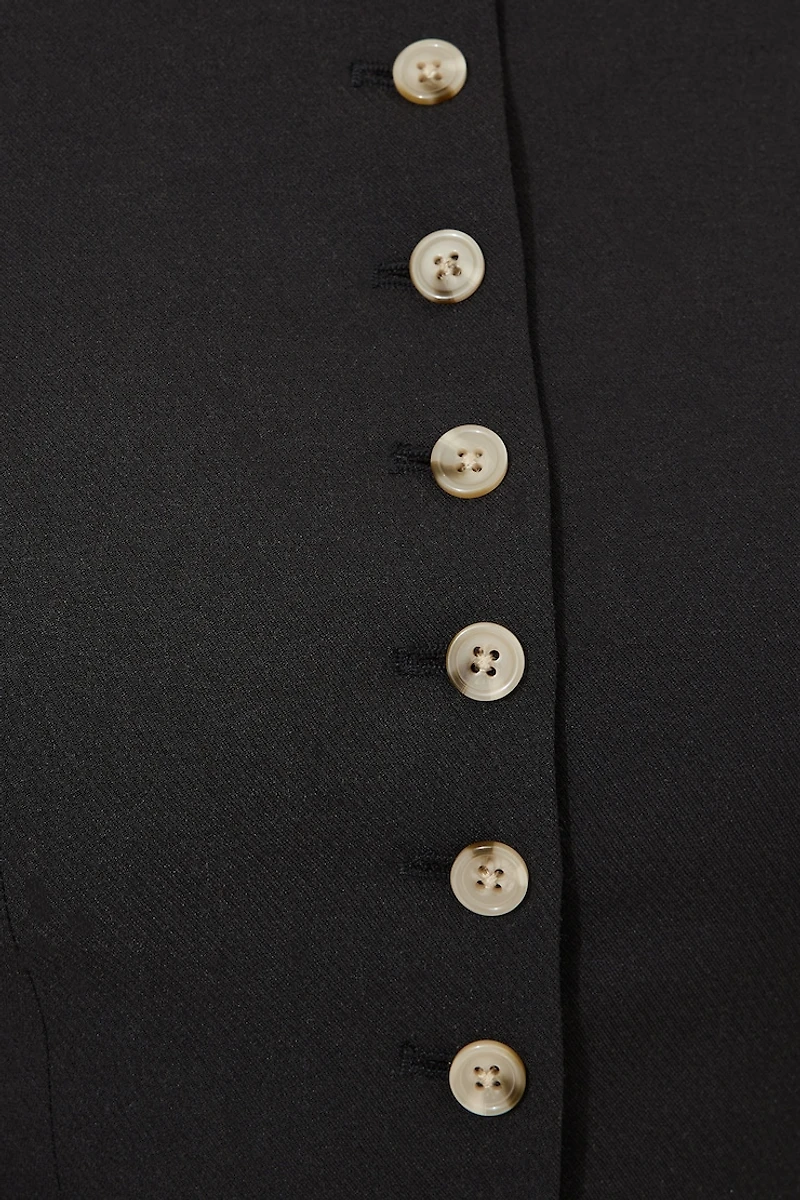 Round Neck Flyaway Vest