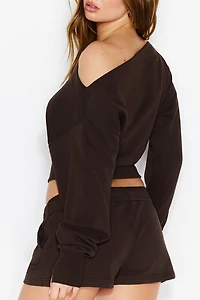 SoftTerry™ Rib Off Shoulder Sweater