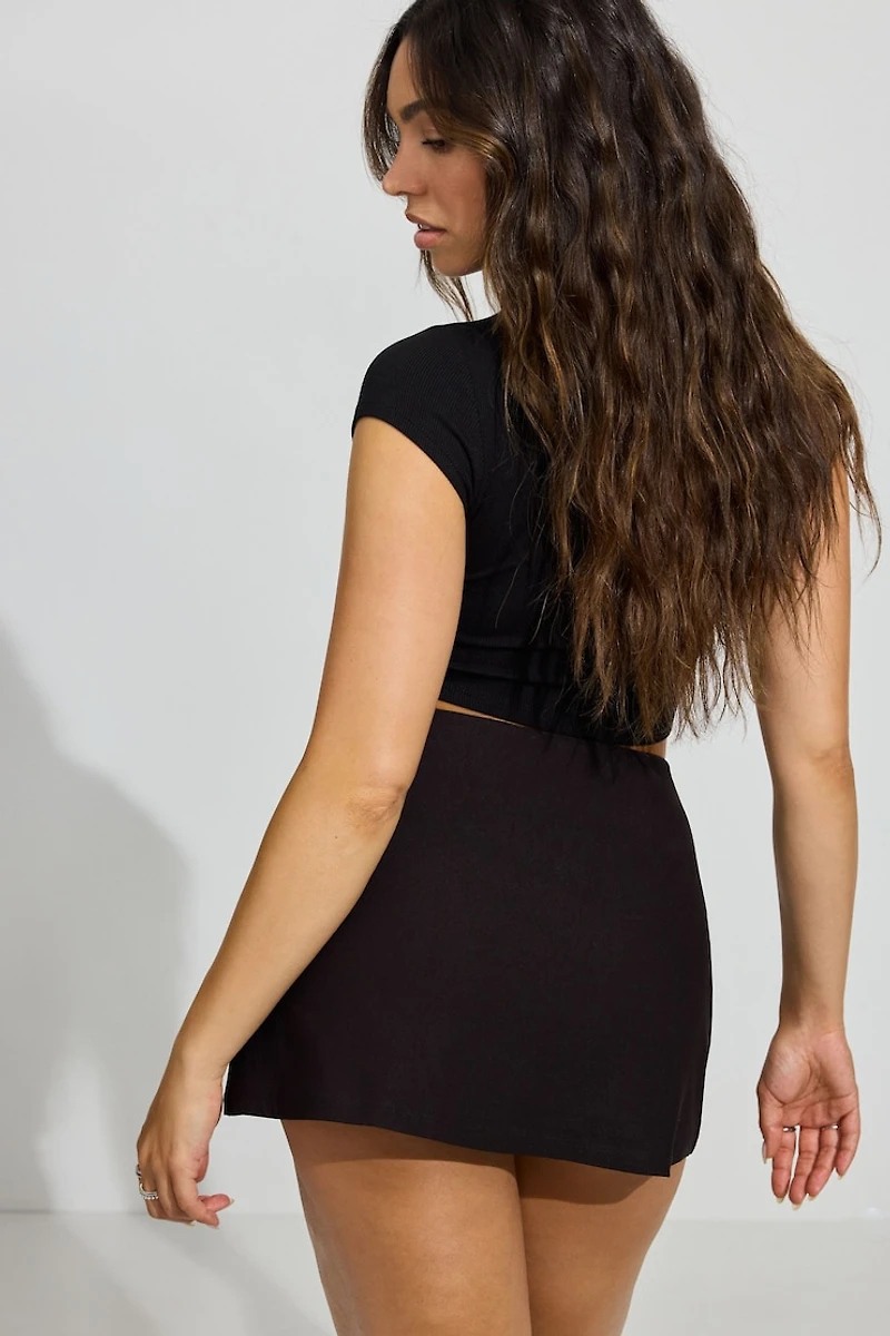 Paris A-Line Micro Skort