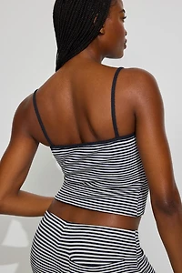 Waffle Scoop Neck Cami Top