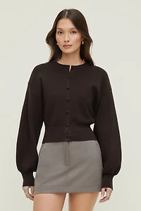 Balloon Sleeve Cardigan