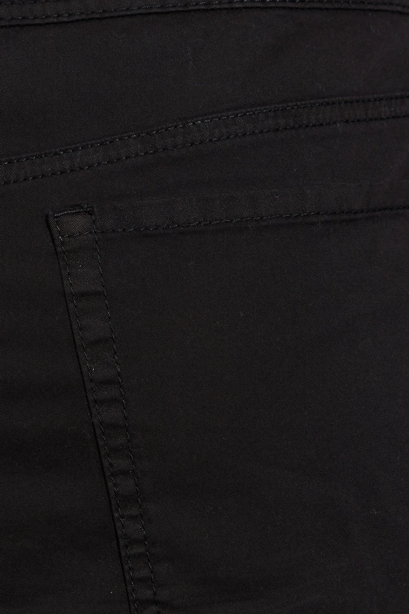 Minijupe-short plissée délavée