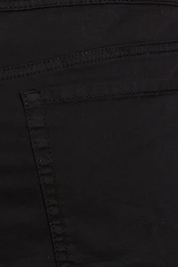 Minijupe-short plissée délavée