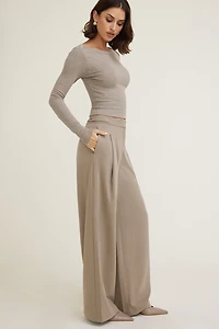 Leni Pleated Wide Leg Pants
