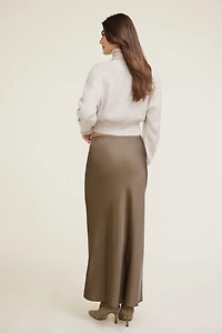 Jupe maxi à enfiler en satin Cary