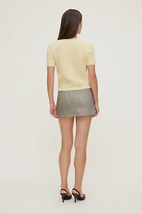 Premium Mohair Short Sleeve Cardigan