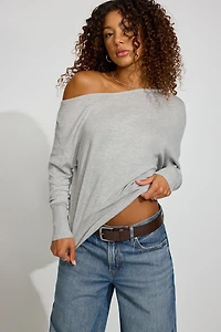 Rae Asymmetric Fine Sweater