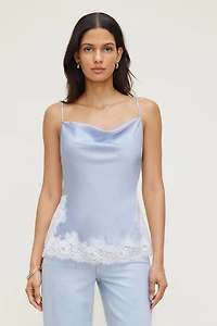 Camisole Madi en satin et dentelle