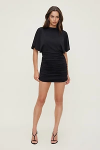 Sculpt Draped Dolman Mini Dress