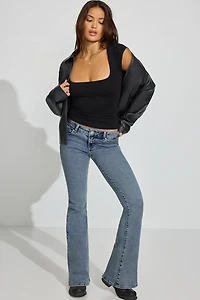 Smooth Open Neck Tee