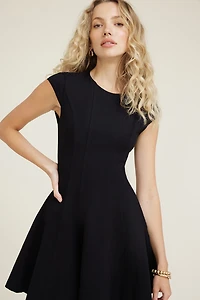 Godet Ponte Mini Dress