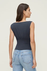 Sculpt Cinched Waist Top