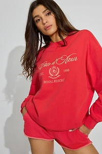 SoftTerry Oversized Crewneck Sweatshirt