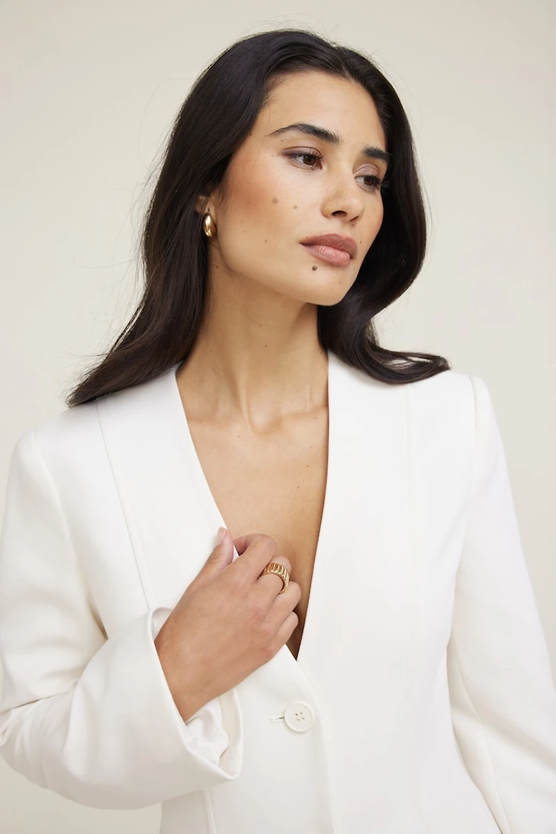 Veston à silhouette sablier