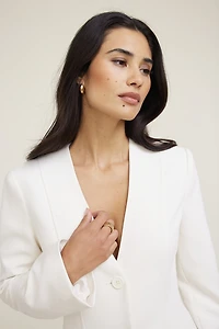 Veston à silhouette sablier