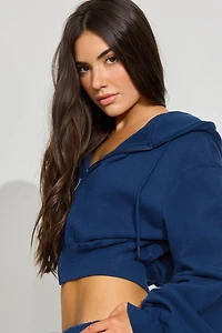 Haut à capuchon bouffant zippé SoftTerry