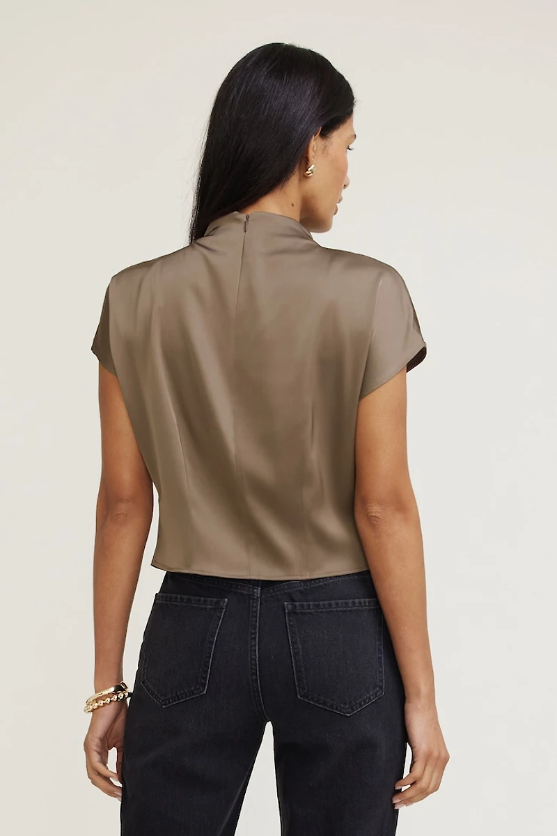 Ella Layered Satin Blouse