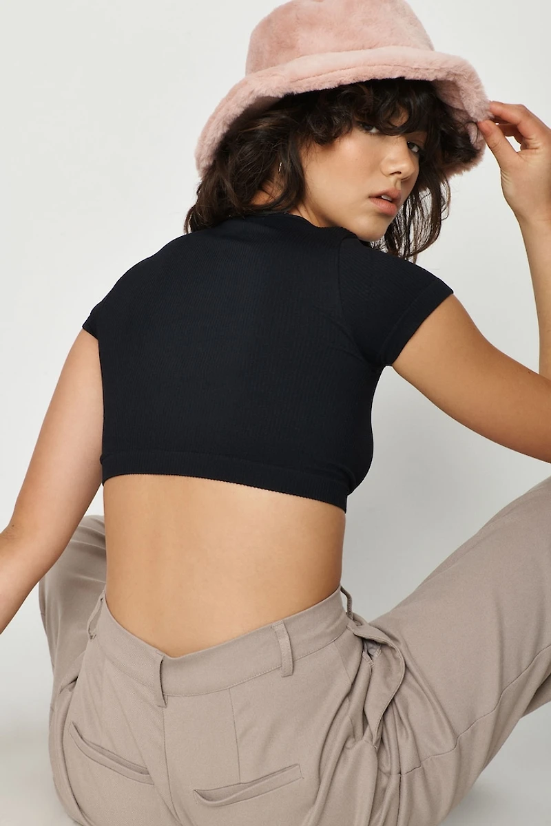 Stacie Seamless V-Neck Tee