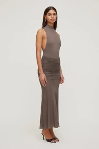 Justaucorps sculptant à col montant sans manches