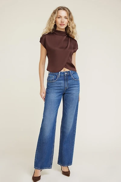 Ella Layered Satin Blouse