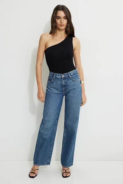 Single Shoulder Jersey Bodysuit