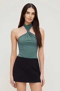 Sculpt Twist Halter Bodysuit