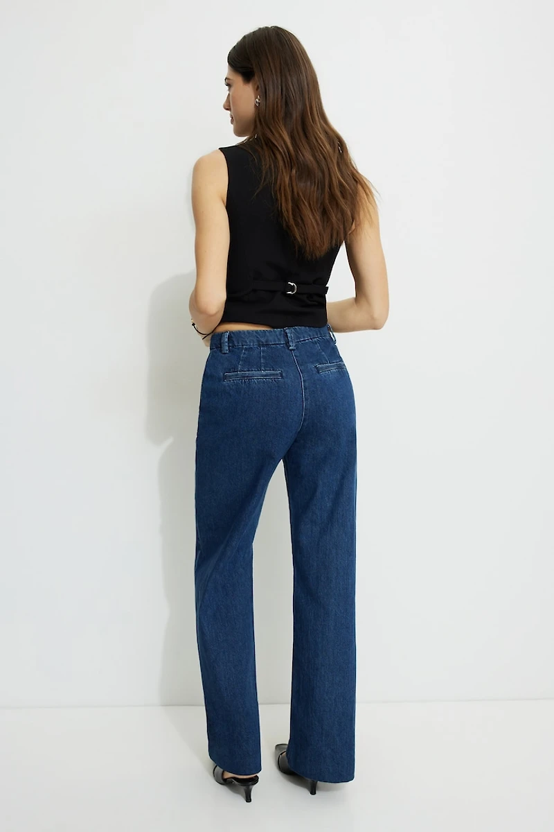 High Rise Wide Leg Trouser Jeans