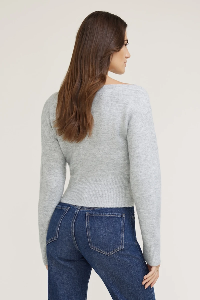 Juliet Cinched Boat Neck Sweater