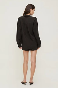 Chemise en lin surdimensionnée Isla