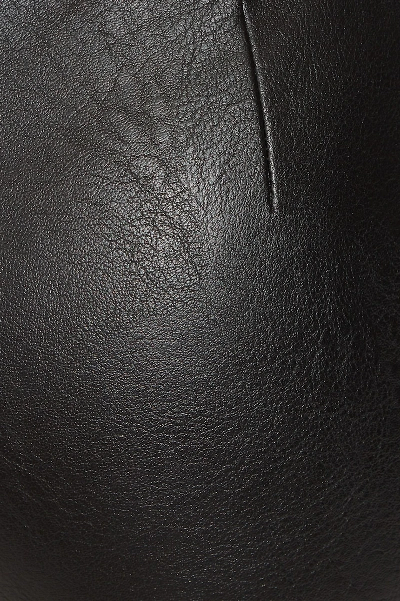 Faux Leather Micro Shorts