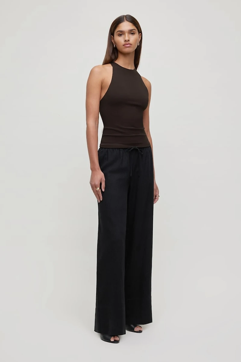 Leo Linen Wide Leg Pants