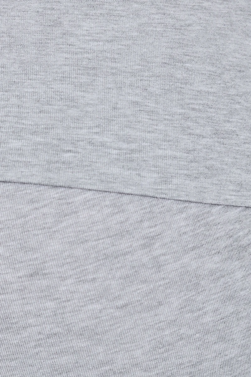 Soft Cotton Fold Over Flare Pants