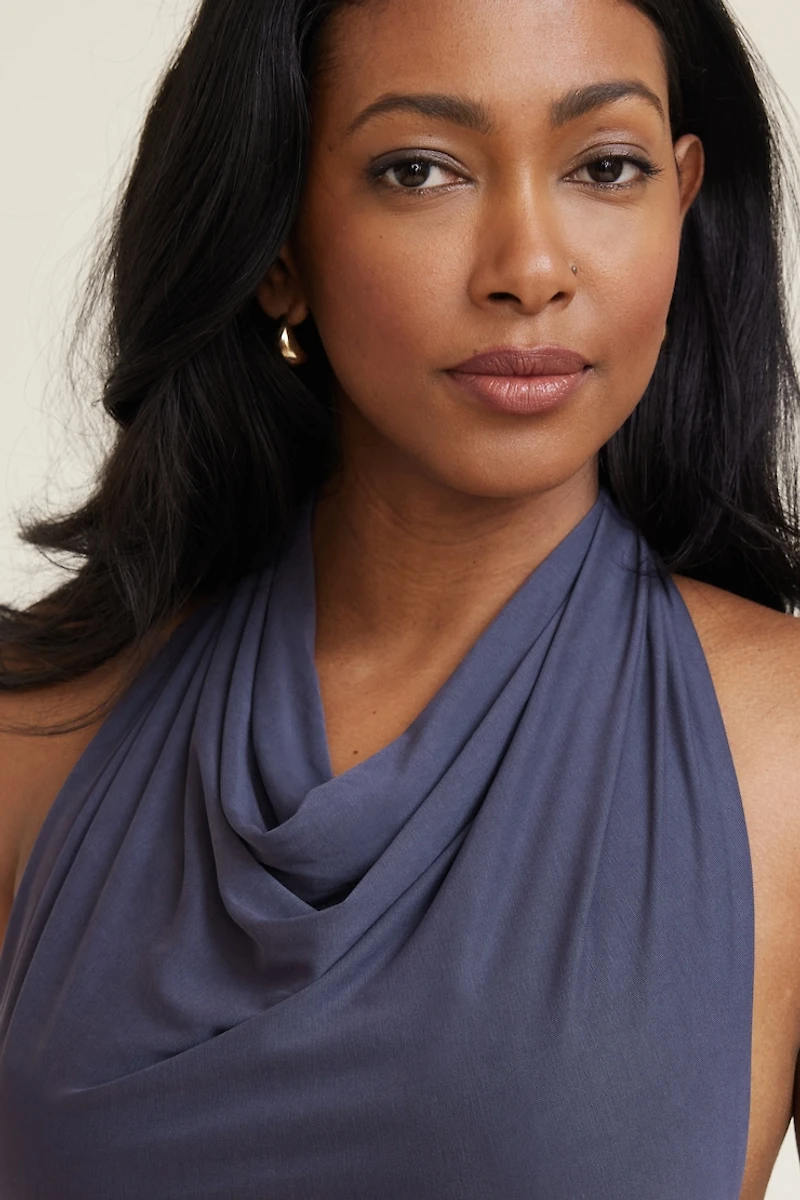 Cowl Neck Modal Maxi Dress