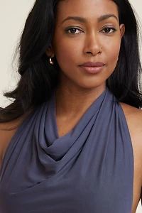 Cowl Neck Modal Maxi Dress