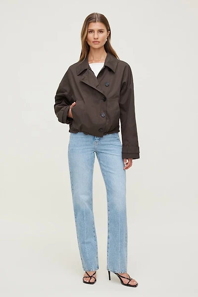 Cara Rigid High Rise Straight Leg Jeans