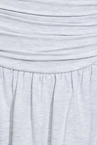 Flirty Hem Tube Romper Dress