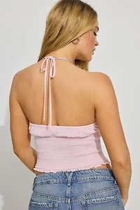 Samantha Smocked Halter Top