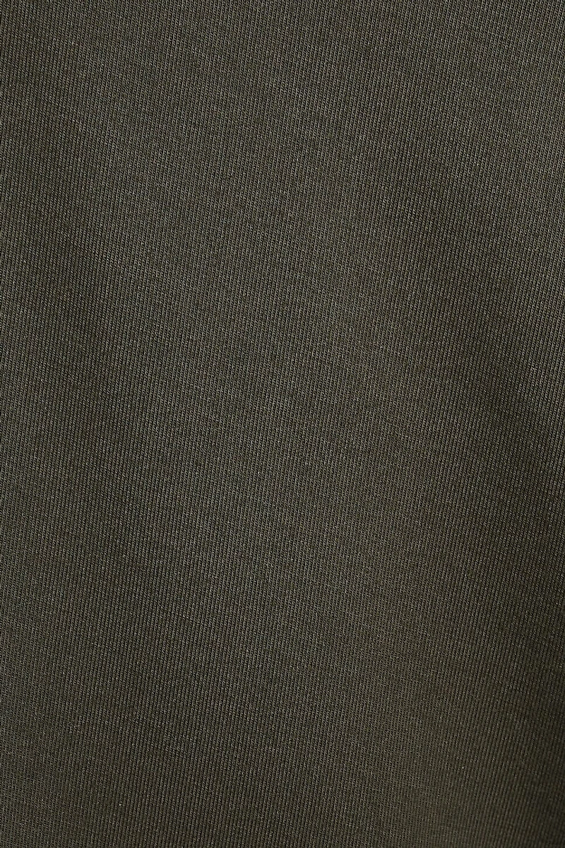 Wide Boat Neck Banded Tee