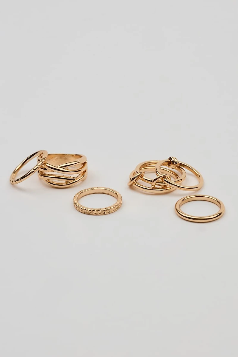 Set of 7 Modern Rings