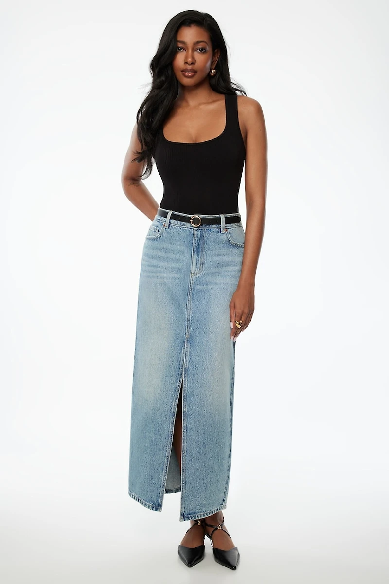 Justaucorps sans couture à col carré Irene