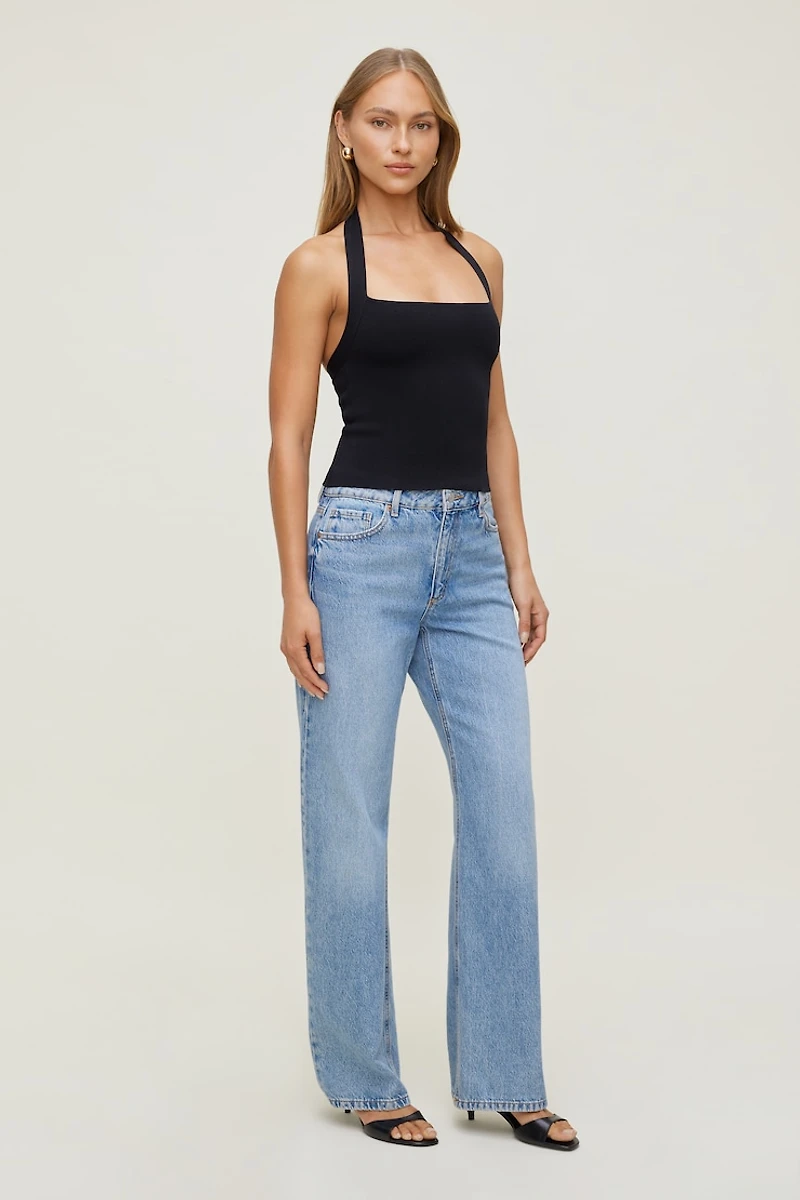 Square Neck Halter Sweater