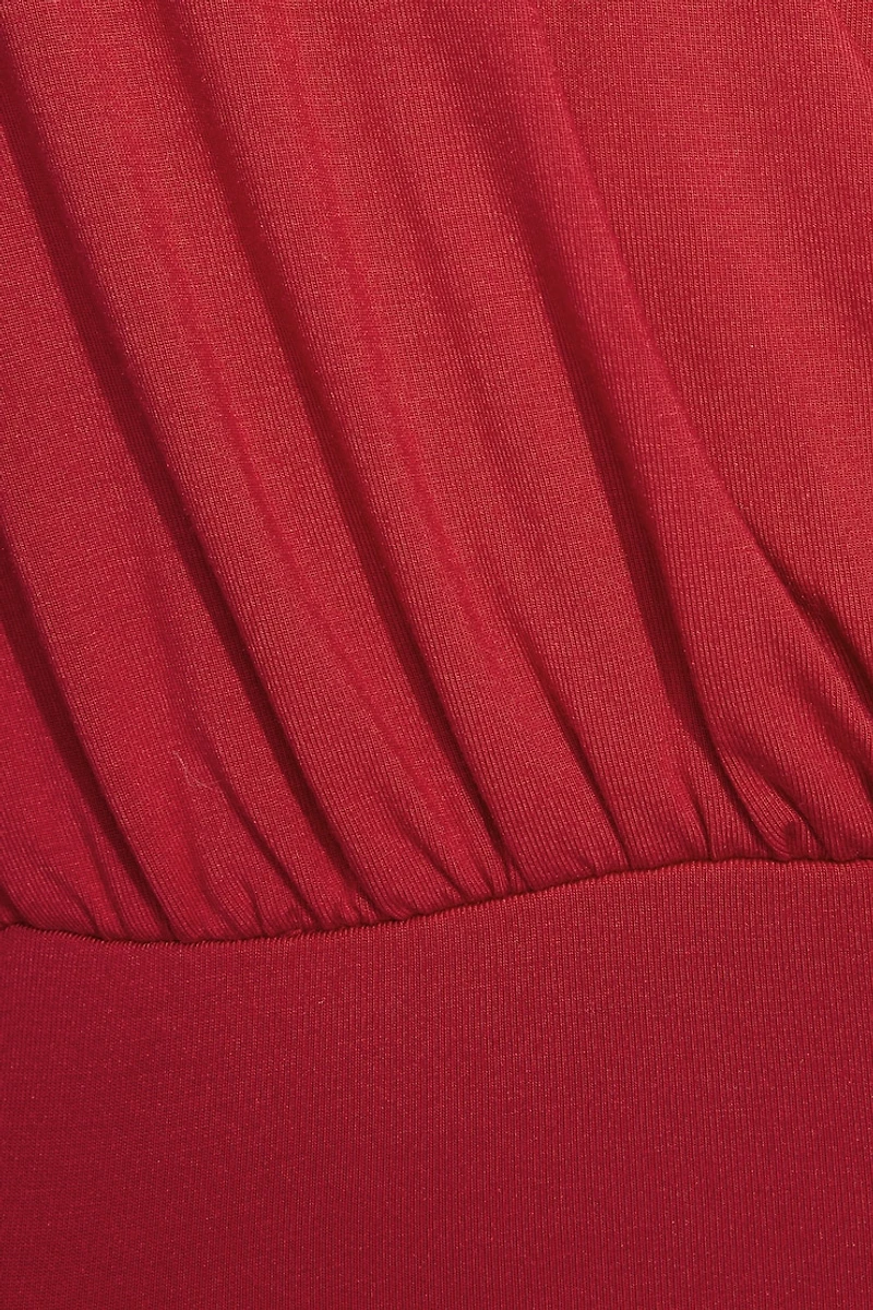 Smooth Surplice Halter Top